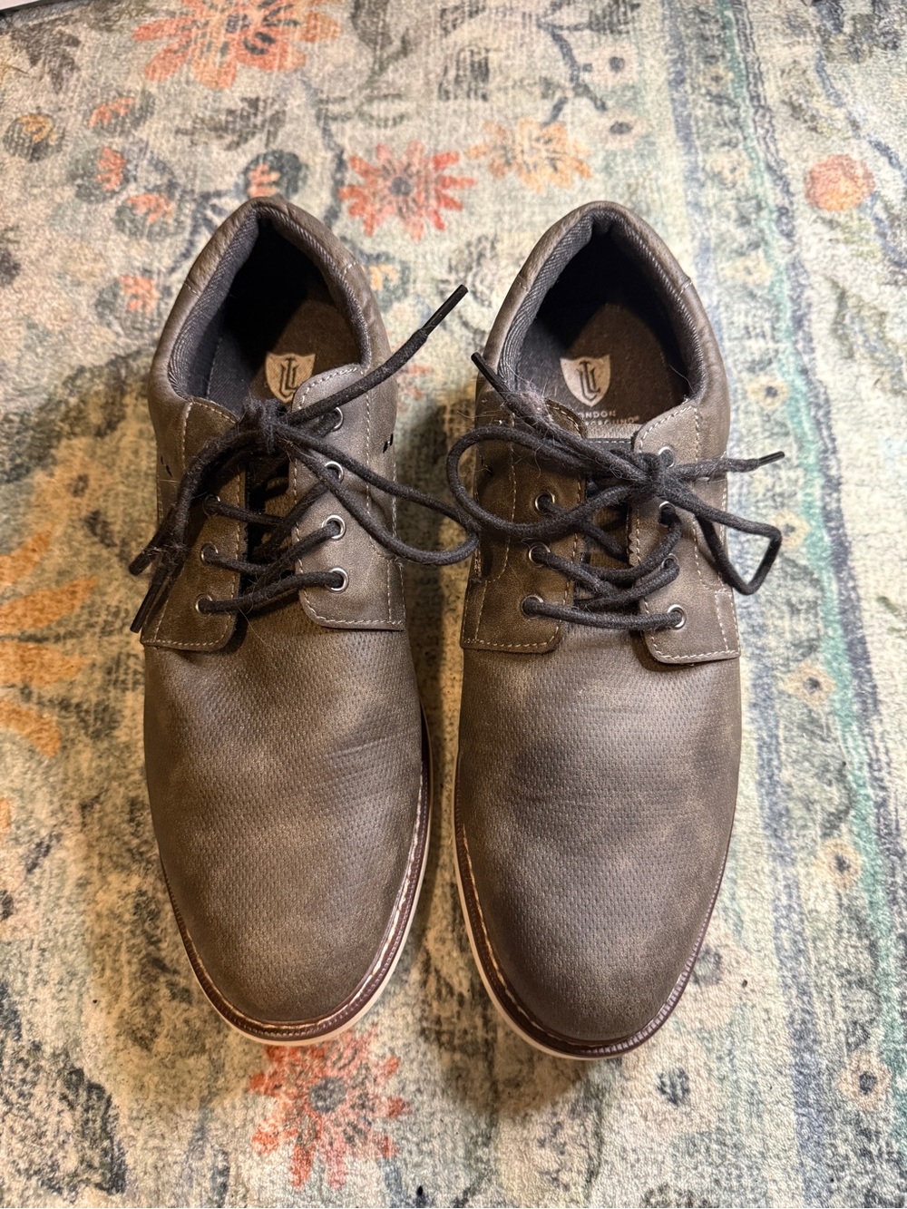 London Underground Men's Casual Brown Lace-Up Shoes